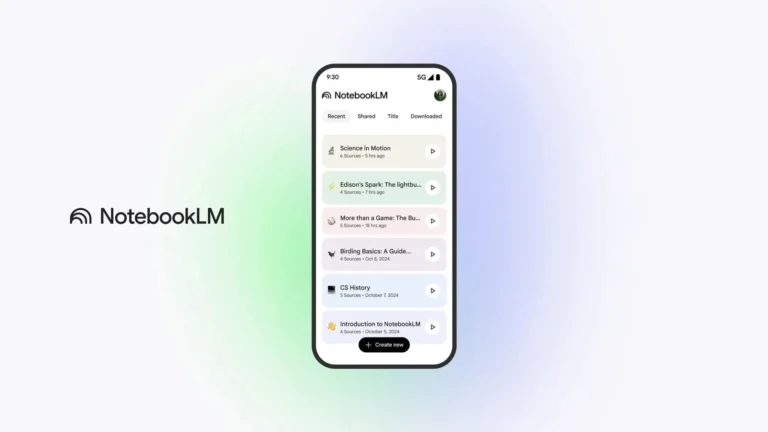 Google, iOS ve Android için NotebookLM Uygulamasını Yayınladı