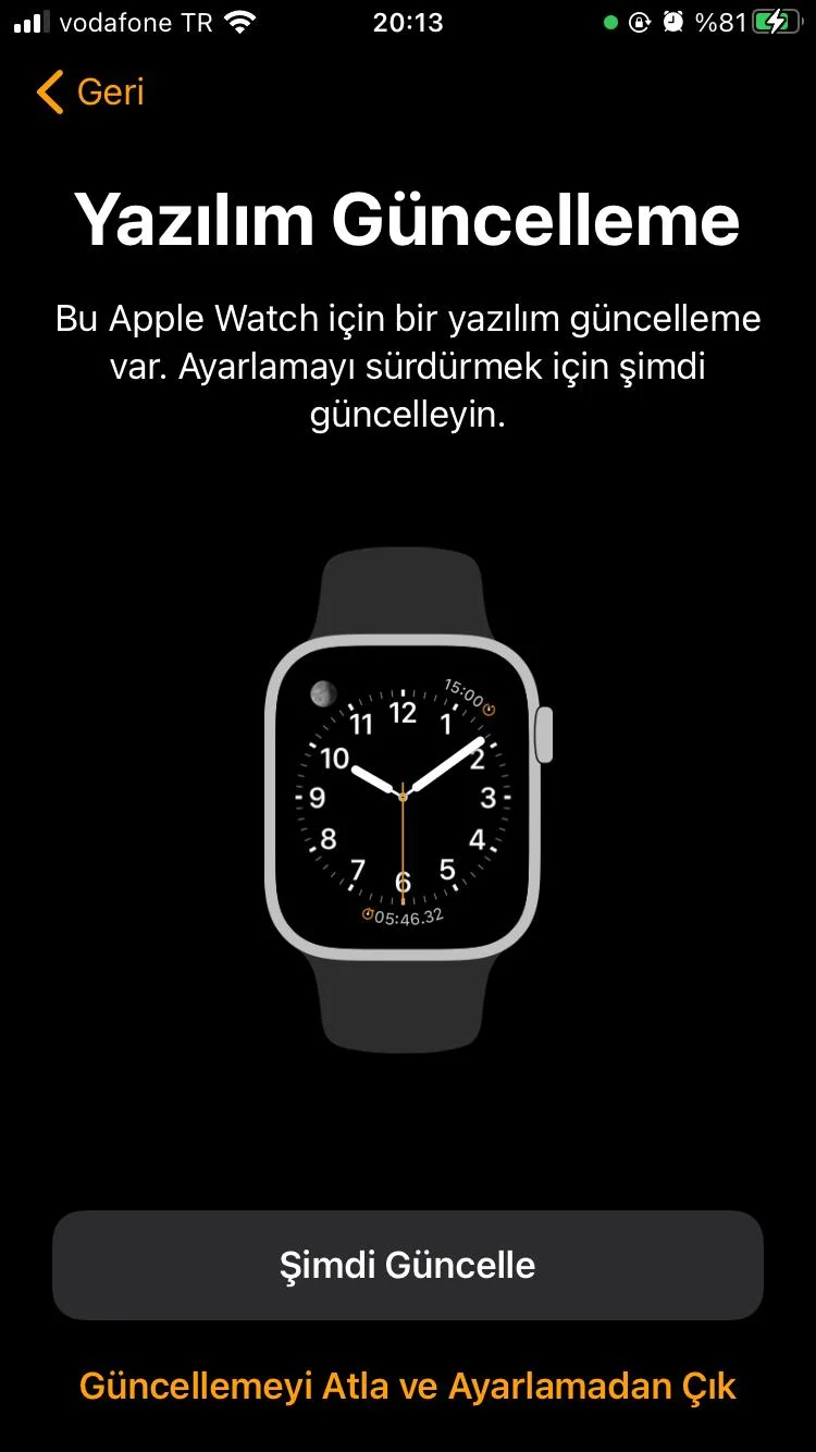 Watch Güncelleme