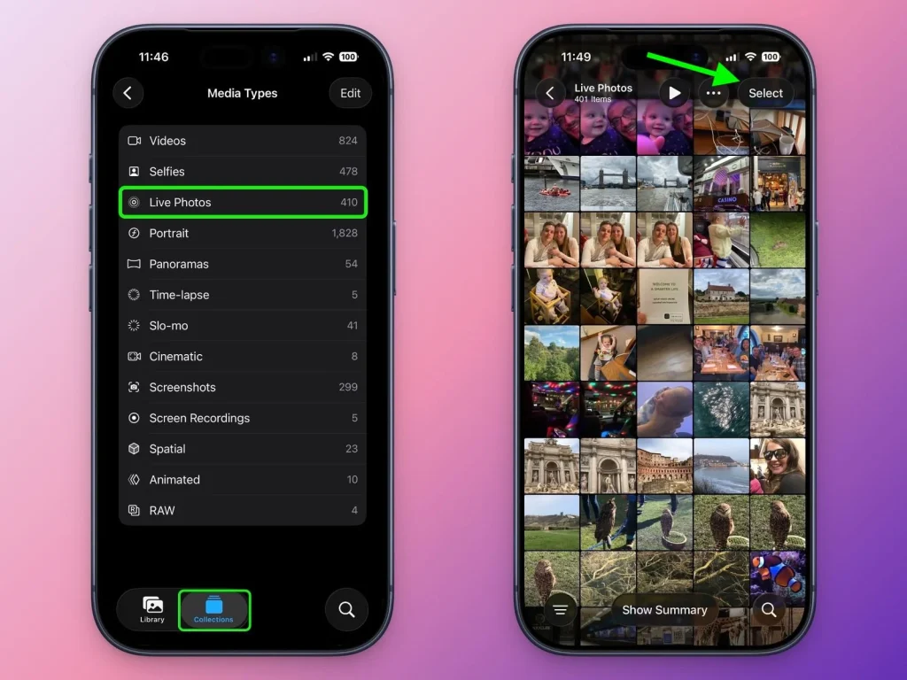 2turn live photos into videos